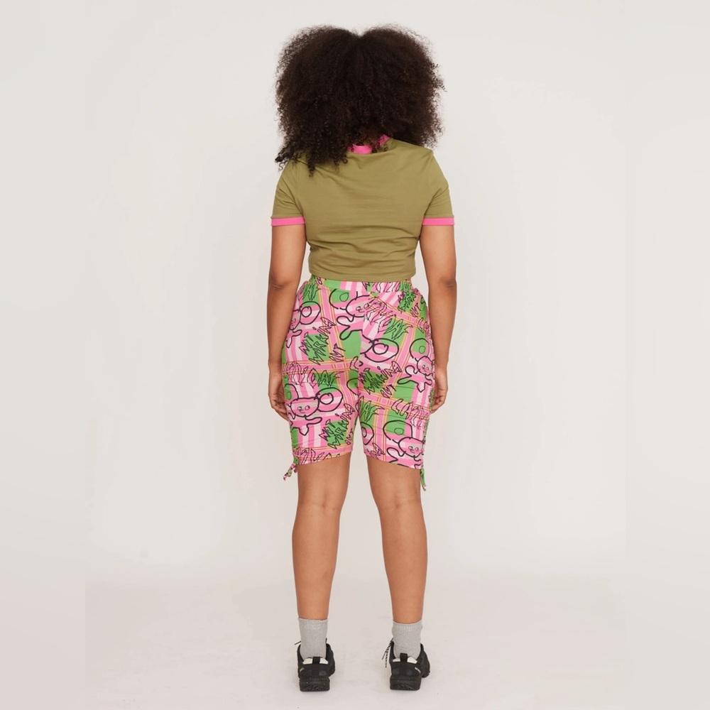 Lazy Oaf Not Working Out Rouched Cycling Shorts U… - image 4